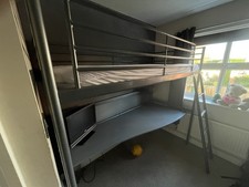 Ikea SVARTA Loft Bed with Desk
