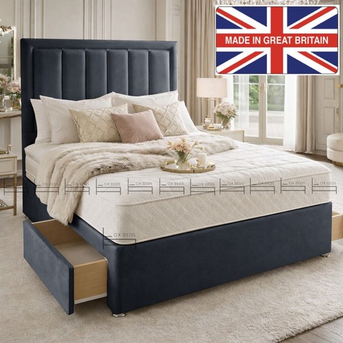 Luxury plush velvet divan - luxury, base