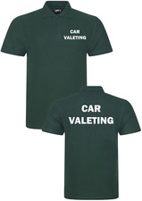 Car Valeting POLO SHIRT WORKWEAR Hand Car Wash Cleaning Polishing industrial TOP