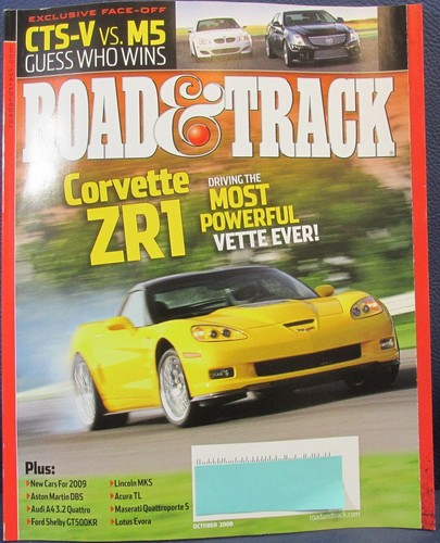 Road track magazine oct 2008 - road,