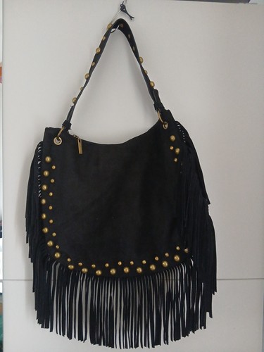Black vegan suede - black, and