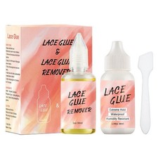 Wig Glue and Remover Set, Strong Hold Lace Glue Front Lace Wig Bonding Adhesive