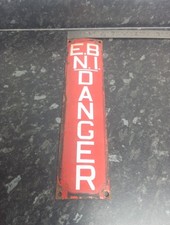 VINTAGE ENAMEL RED E. B. N. I