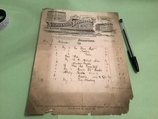 Stephenson Brothers Bradford 1905 furniture cream & floor polish receipt 50259