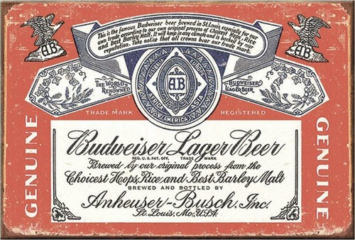 Old budweiser label - 2",