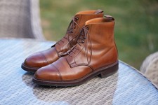 Barely Worn Crockett & Jones Coniston Boots UK 9.5E Tan Scotch Grain RRP £615