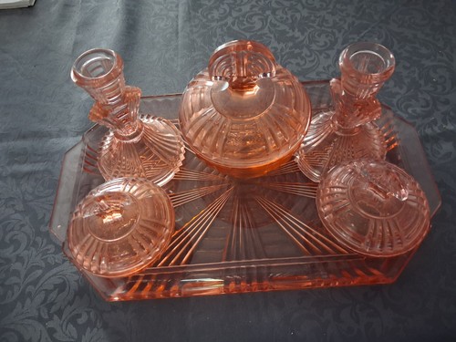 Vintage art deco - deco, pink