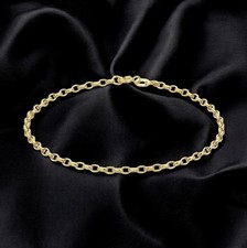 9ct oval belcher - 9ct,