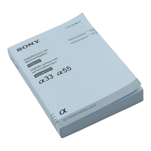 Sony a33 user manual - a,
