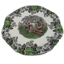 Vintage 1937 Copeland Spode Byron Quartered Sandwich Plate Series No.1