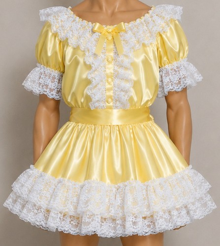 Adult baby sissy yellow - adult,