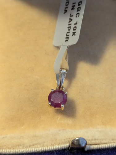10k gold small ruby - gold,