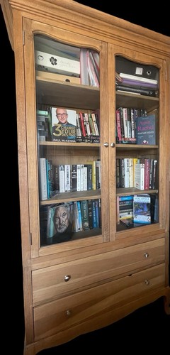 Solid oak bookcase - solid,