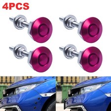4pcs Pink Push Button Hood