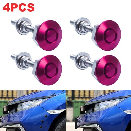 4pcs pink push button hood - 4pcs,