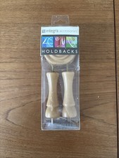 Integra Woodworks 2 x Wooden Curtain Holdbacks ROUND Small - Oak