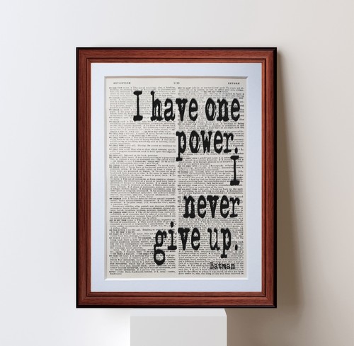 Batman superhero quote - batman,