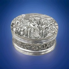 Antique Dutch Silver Snuff Box