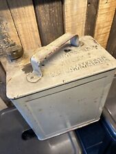 Valor 9 L Oil Vintage OLD 2 GALLON PETROL FUEL CAN TIN Pratts Brass Cap Mancave