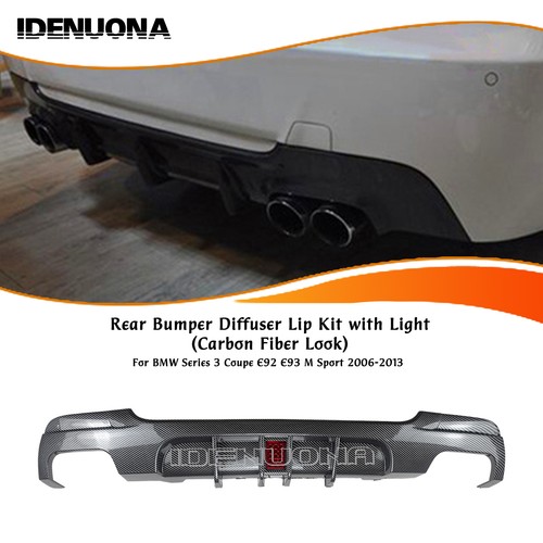Carbon look rear diffuser lip - rear,