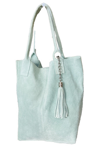 Mint sage green suede - green,