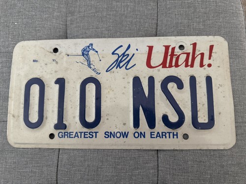 Vintage utah number plate - utah,