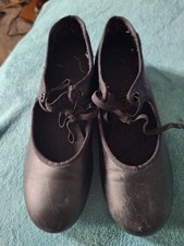 Young Girls Black Tap Shoes - 22cm Long