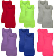 2 PACK LADIES VEST WOMENS