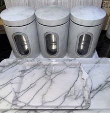 Grey White Marble Pattern