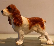 RARE VINTAGE ROYAL DOULTON COCKER SPANIEL LARGE FIGURINE tan brown texture coat 