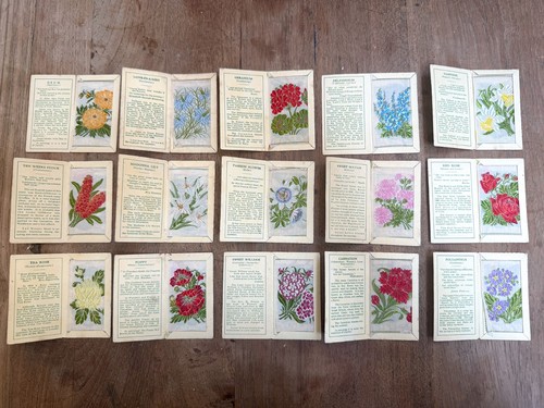 1930s kensitas flowers silk - 1930s,