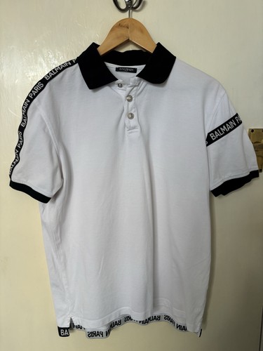 Balmain paris men white polo - balmain,