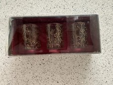 Laura Ashley.Pointon Fields Mixed Shot Glasses.Set of 3.Home Decor.BNiBx.B C??