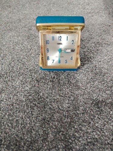 Coral vintage travel alarm - coral,