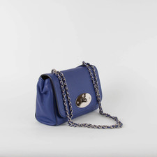 Mulberry Lily Regular Cross Body Shoulder bag - Royal Blue - Silver Hardware
