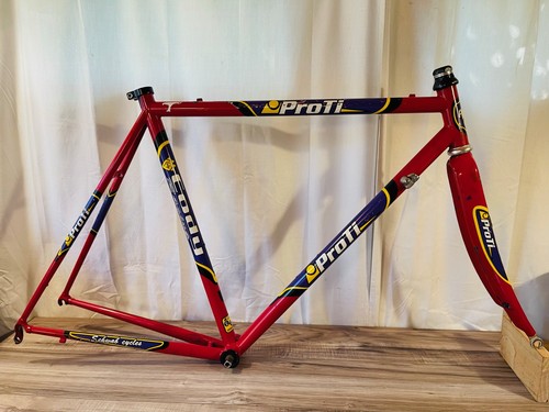 90s steel road frameset - steel, 56