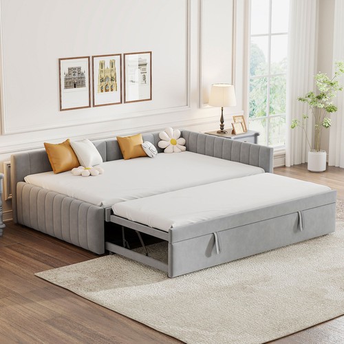 Full size shaped - l-shaped, upholstered