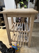 Chopping Board Trolley In Solid Beech Wood IKEA