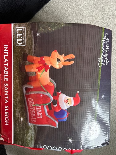 Inflatable santa sleigh winter - inflatable,