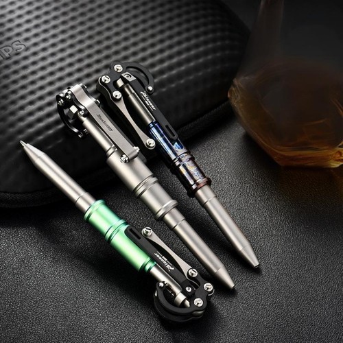 Titanium alloy tactical pen - titanium,
