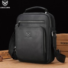 LEBULLBRO Men's Crazy Horse