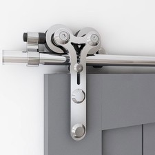 1.2M-3.8M Sliding Door Hardware Track Kit,Stainless Steel for Single Door Yshape