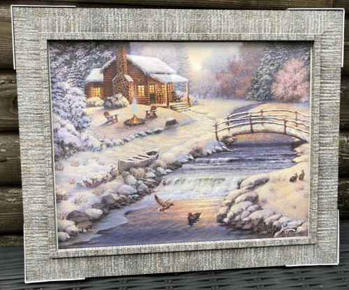 Thomas kinkade print winter - kinkade,