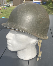 WW2 American US Army Swivel Bale Front Seam M1 Helmet Capac Liner McCord 1944