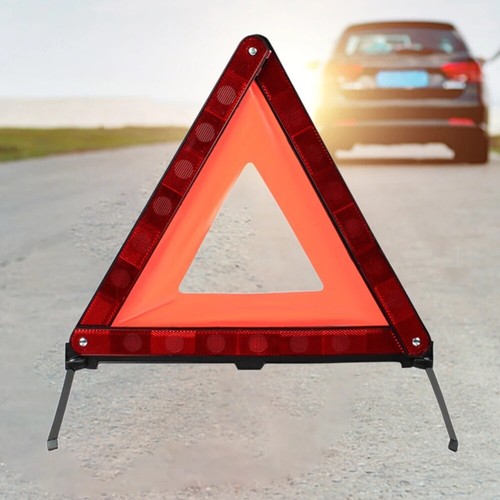Large warning car triangle - warning,