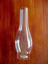 Oil lamp shade chimney funnel 10" tall  Fireproof  Slightly flattened bulge.