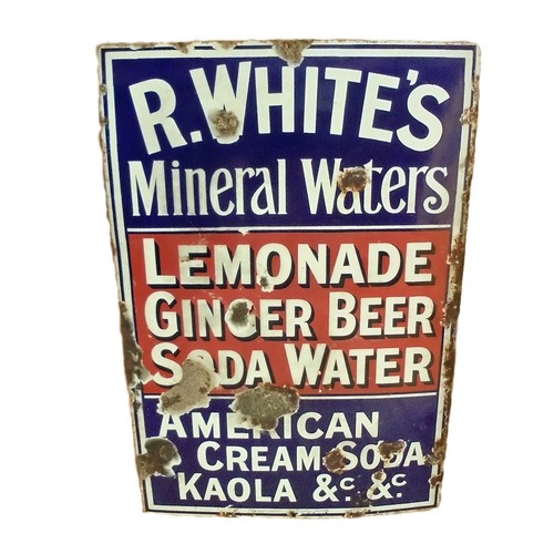 Vintage enamel sign r - vintage, "r