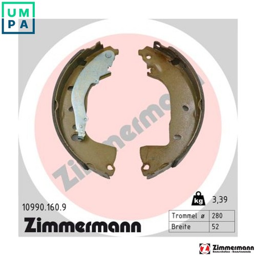 Brake shoe set 10990 - shoe,