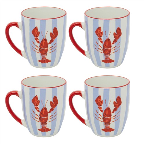 Set ceramic lobster mugs - set,