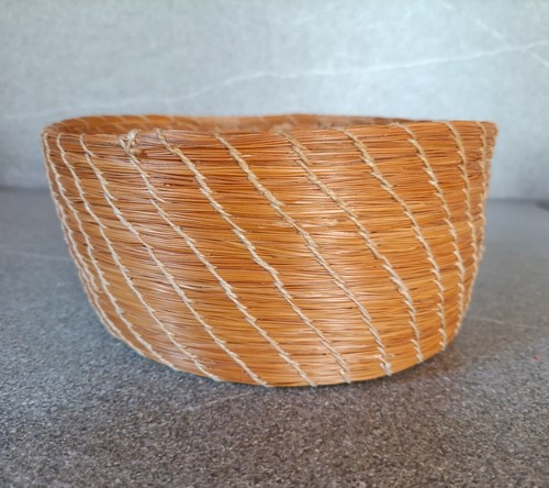 Hand woven basket antique - hand,